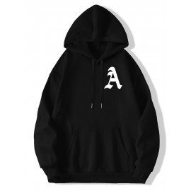 Moletom com capuz masculino solto, feito de mistura de algodão, com bolso, casaco para outono e inverno, adequado para uso no outono e inverno. Roupas esportivas, ideais para presentes de feriado, presentes preferidos.