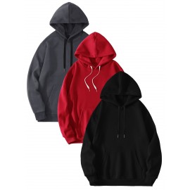 Imprima, Moletom casual e aconchegante para homens, Moletom com capuz de manga comprida na moda, Top versátil casual para outono inverno