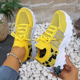 Tenis Esportivos Femininos Respiráveis - Sapatilhas Leves Multifuncionais com Amortecimento Elástico no Tornozelo, Suporte Estável e Solado de Borracha Macio - Design Baixo com Cadarço Branco & Preto para Corrida, Caminhada, Trabalho e Casual, Calçados pa