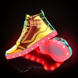 Sapatos de dança com luzes LED para mulheres e homens, com atacadores, ideais para casais. Tênis unissexo luminosos e brilhantes, perfeitos para treinamento. Sapatos para mulheres.