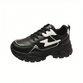Sapatos desportivos casuais de estilo novo para mulheres, disponíveis em tamanhos grandes, versáteis para todas as estações, adequados para viagens, com solas macias, ténis confortáveis para o pai, respiráveis