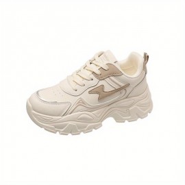 Sapatos desportivos casuais de estilo novo para mulheres, disponíveis em tamanhos grandes, versáteis para todas as estações, adequados para viagens, com solas macias, ténis confortáveis para o pai, respiráveis
