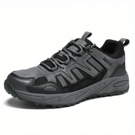 Os novos sapatos de caminhada masculinos, sapatos casuais de exterior com sola espessa, sapatos desportivos anti-deslizamento e resistentes ao desgaste, sapatos de caminhada para idosos e de meia-idade, sapatos de caminhada respiráveis e leves
