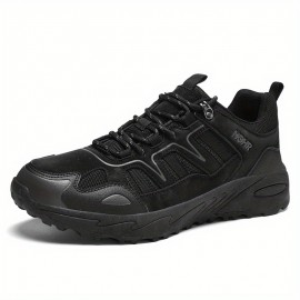 Os novos sapatos de caminhada masculinos, sapatos casuais de exterior com sola espessa, sapatos desportivos anti-deslizamento e resistentes ao desgaste, sapatos de caminhada para idosos e de meia-idade, sapatos de caminhada respiráveis e leves