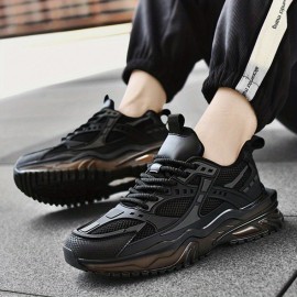 Tenis Masculinos para Todas as Estações - Antiderrapantes e Respiráveis com Malha, Design de Cadarço Baixo para Uso Diário Casual, Tamanhos 38-46, Sola Acolchoada em TPU