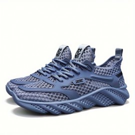 Tênis esportivos casuais masculinos respiráveis para corrida ao ar livre, acampamento de férias, antiderrapantes, com solado macio para praia.