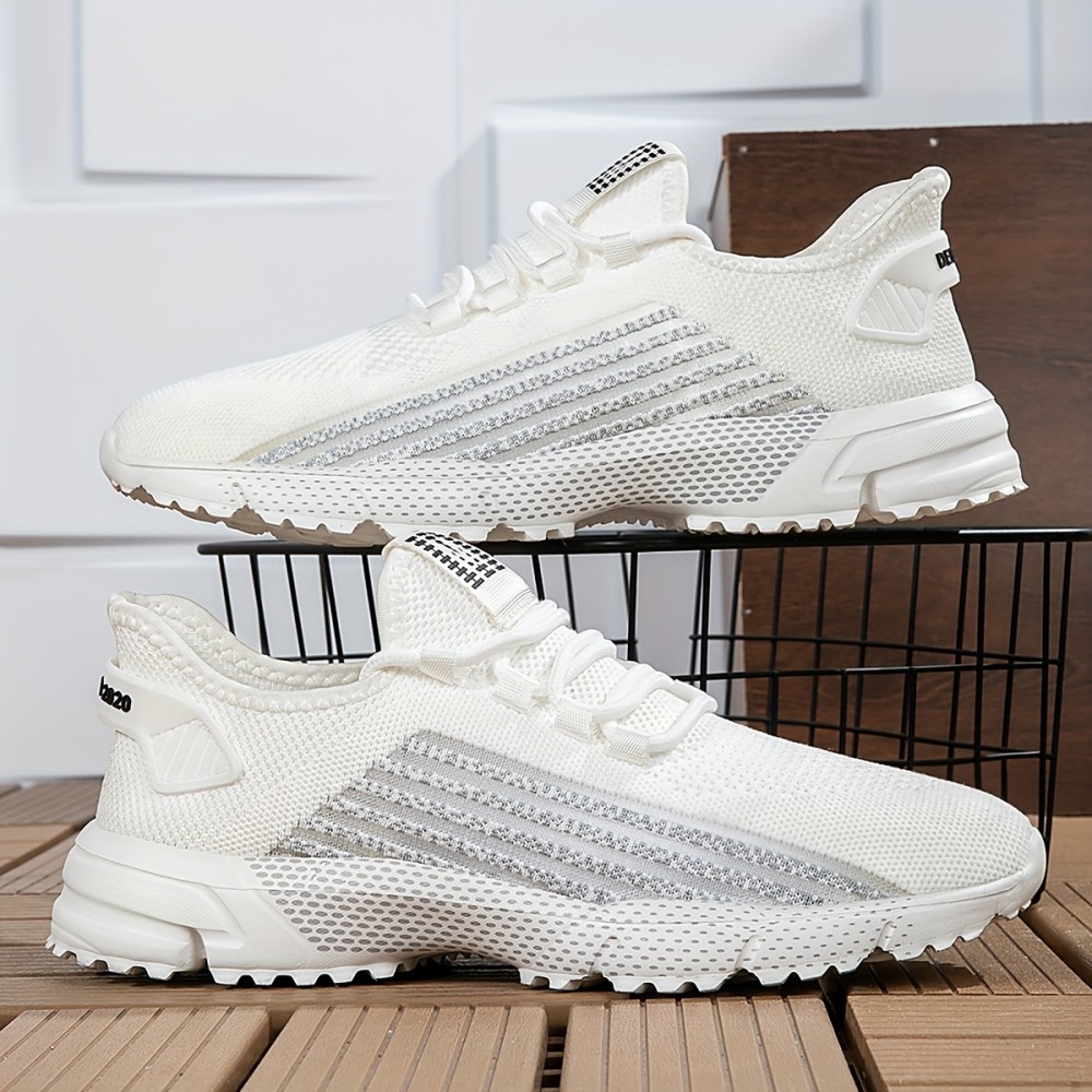 Sapatos Masculinos De Cano Baixo Com Cadarço, Respiráveis E Confortáveis, Para As Quatro Estações, Moda Casual, Sapatos De Corrida E Tênis