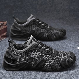 Novos Sapatos de Malha Voando para Homens para a Primavera e o Verão de, Finos, Respiráveis e Modernos Sapatos Esportivos, Sapatos de Meia de Sola Espessa e Moda, Sapatos de Corrida Casuais Leves e Versáteis