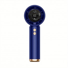 Ventilador de turbina portátil, mini ventilador pessoal ajustável em 100 velocidades com cabo USB adequado para viagens ao ar livre e interior e exterior
