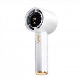 Ventilador de turbina portátil, mini ventilador pessoal ajustável em 100 velocidades com cabo USB adequado para viagens ao ar livre e interior e exterior
