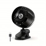 Ventilador de mesa pequeno, ventilador de clipe USB, vento forte e ultra-silencioso, ajustável a 360°, 3 velocidades, ventilador pessoal mini USB-C prefixado, adequado para escritório, mesa de dormir