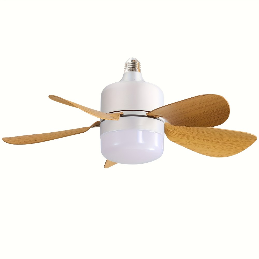 Sofucor 1pc 16 polegadas ventilador de soquete luz teto ventiladores com luzes e controle remoto - parafuso em pequeno ventilador de teto substituição para lâmpada e26, luzes de 3 cores dimáveis, 6 velocidades ventilador de teto para quarto, banheiro e la