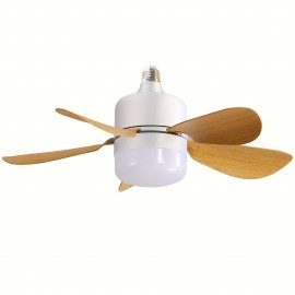 Sofucor 1pc 16 polegadas ventilador de soquete luz teto ventiladores com luzes e controle remoto - parafuso em pequeno ventilador de teto substituição para lâmpada e26, luzes de 3 cores dimáveis, 6 velocidades ventilador de teto para quarto, banheiro e la