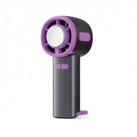 Ventilador Mini Silencioso TEC com Modos de Resfriamento Rápido Portátil/Mesa/Ajustável em 3 Velocidades, Bateria Duradoura de 1200mAh, Design Dobrável e Clipe para Escalada - Perfeito para Atividades ao Ar Livre no Verão