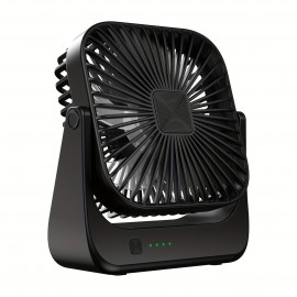 Ventilador de mesa 4 de refrigeração mais rápida Fluxo de ar portátil Pequeno ventilador recarregável Super silencioso Mini ventilador pessoal Escritório, quarto, casa Cozinha Atividades ao ar livre Cabeça inclinável ajustável 180°