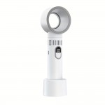 Este ventilador portátil USB é elegante, compacto e fresco, com um design sem lâminas para uma utilização fácil de mão ou em pé. Associado a um mini secador de cabelo, é adequado para casa, escritório, quarto e acampamentos ao ar livre/festivais de música