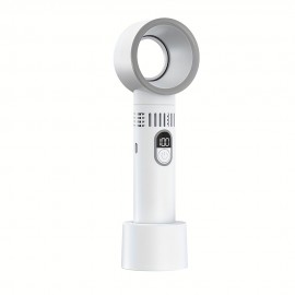 Este ventilador portátil USB é elegante, compacto e fresco, com um design sem lâminas para uma utilização fácil de mão ou em pé. Associado a um mini secador de cabelo, é adequado para casa, escritório, quarto e acampamentos ao ar livre/festivais de música