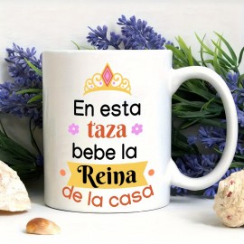 1pc, 11oz Caneca de Cerâmica com Impressão de Letra Espanhola e Design Floral - Copo de Café e Chá Isolante, Lavar à Mão, Perfeito para Uso Diário ou Presente de Ano Novo para o Dia da Mãe, Caneca de Café (Feita nos EUA)