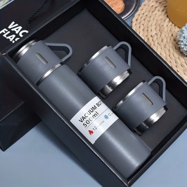 16,9 Oz/ 500Ml Garrafa Térmica de Aço Inoxidável Isolada - Mantém Bebidas Quentes ou Frias por Horas, Perfeita para Viajantes, Trabalhadores de Escritório, Estudantes e Entusiastas de Atividades ao Ar Livre - Durável, à Prova de Vazamentos e Fácil de Limp
