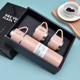 16,9 Oz/ 500Ml Garrafa Térmica de Aço Inoxidável Isolada - Mantém Bebidas Quentes ou Frias por Horas, Perfeita para Viajantes, Trabalhadores de Escritório, Estudantes e Entusiastas de Atividades ao Ar Livre - Durável, à Prova de Vazamentos e Fácil de Limp