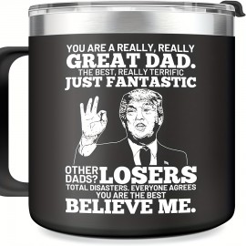 Presentes de Dia dos Pais do Pai Filho ou Filha, Presente para Homens para o Padrasto Legal, Papai Bônus Novo Papai Padrinho Aniversário Natal Presentes da Esposa ou Crianças Caneca Azul-Ciano - Preta, Perfeito para o Dia de Ação de Graças