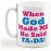 Copo de café 11 onças Quando Deus fez eu ele disse TaDa Humor engraçado Um design de chá em cerâmica apenas
