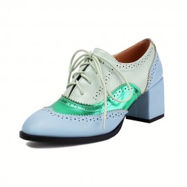 Mulheres Sapatos Oxford Vintage com Cadarço e Bico de Asa - Ponta Fina, Formais & Casuais, Vermelho/Preto - Palmilha Acolchoada e Sola Antiderrapante em Borracha - Calçado Profissional para Todas as Estações, Sapatos Elegantes com Acabamento Polido
