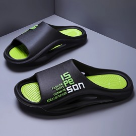 Chinelos de exterior de sola baixa e espessos para homens e mulheres, fundo macio à prova de escorregões em PVC com sensação de moldejar, deslizador desportivo novo para casa interior