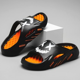Trendy Pillow Slides para Homens e Mulheres | Chinelos Unissex Estilo Graffiti de EVA | Sola Macia, Antiderrapante e Leve | Sapatos de Massagem Confortáveis para Uso Interno/Externo | Design de Desenho Animado | Duráveis e Estilosos para Uso Doméstico e d