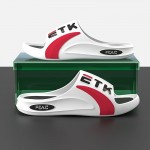 Chinelos Masculinos Slip-On - Sandálias com Sola Espessa e Acolchoada, Fecho de Uma Tira, Sapatos para Casa/Exterior em Todas as Estações - Construção EVA Resistente - Disponíveis em Tamanhos Grandes - Ideais para Casa, Praia, Viagem - Design Novo, C