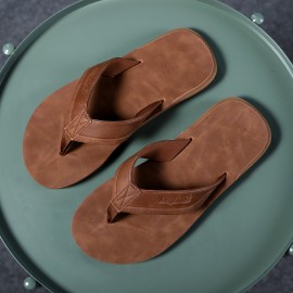 Chinelos de EVA para homem, chinelos de praia antiderrapantes, design de cor sólida com palmilhas de EVA para lazer/férias/usos de praia, adequados para interior/exterior/chuveiro, primavera/verão