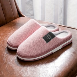 Chinelos confortáveis, macios e quentes para homem para casa e escritório, com design minimalista e elegante, costura inglesa e bloco de cores, modelo IT-181.