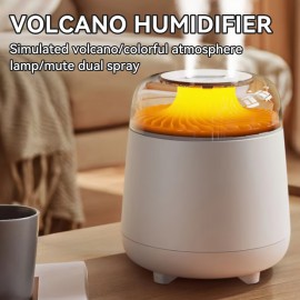 Umidificador de Alta Capacidade e Difusor de Aromaterapia Silencioso com Luz Noturna de 7 Cores - Umidificador de Óleos Essenciais Alimentado por USB para Casa, Escritório, Decoração de Quarto, Design em Plástico Durável