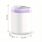 Umidificador Legal de Grande Capacidade 101.44oz Branco com Três Bocais, 20dB, Luz Multicolorida Desligamento Automático para Quarto Sala de Estar, mesa de escritório, Ideal para Presente de Natal