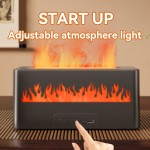 Maquininha de Aromaterapia com Efeito Chama em 7 Cores, Umidificador para Carro e Casa, Design Fumê que Simula Chama, Difusor de Óleos Essenciais, Presente Perfeito para Ambiente Doméstico ou Escritório, Ideal para Aniversário