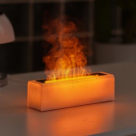 1 unidade, Umidificador de Chama Simulação Arco-íris USB para Casa e Mesa - Purificador de Ar com Chama Decorativa, Presente Estranho para Natal, Essencial para o Inverno, Ideias de Presentes para Meninas Adolescentes