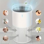 Purificador de Ar Doméstico, Purificador Portátil com Alça para Remoção de Fragrâncias e Odores, Purificador de Ar Portátil com Modo Sono e Controle de Velocidade, Adequado para Quartos, Escritórios, Salas de Estar e Aromaterapia Caseira