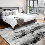 Tapete de sala antiderrapante, 5x8 pés, tapete de cabeceira para o quarto, oferta especial na primavera, antiderrapante, tapete de quarto, extremamente macio e fácil de limpar, decoração de casa, cinza