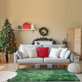 Tapete de Área Luxuoso Tie-Dye de Pelúcia - Macio, Fofo, Antiderrapante, Lavável em Microfibra para Quartos, Escritórios e Salas de Estar - Presente Ideal para Decoração de Casa, Tapete para Área de Escritório|Tapete em Tom Neutro|Tapete Antiderrapante, T