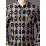 1 peça Camisa Masculina SINBOS de Verão Leve Manga Curta - Estampa Listrada, Tecido Não Tecido em Poliéster, Respirável e Antirrugas, Detalhe com Botões, Lavagem à Mão/Limpeza a Seco, Tamanhos Adultos, Confortável para Uso Diário, Ajuste Relaxado, Roupa C