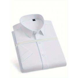 A camisa de manga curta de fibra de bambu elástica nova de verão é uma camada interna versátil para homens.