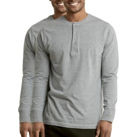 2 Peças de Camiseta Henley Masculina de Algodão Manga Longa S-3XL Regular, Confortável e Respirável, Corte Clássico com Gola Redonda, Leve e Casual, Ideal para Primavera, Outono e Inverno, Estilo Pullover para Homens