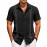 Camisas Cubanas Guayabera ELESOL para Homens Manga Curta Camisas Botão Casual Camisas de Férias de Verão