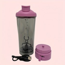 Copo Liquidificador Elétrico Portátil de 20oz - Mistura Rápida, À Prova de Vazamentos, Livre de BPA, Recarregável por USB para Shakes de Proteína & Smoothies em Movimento