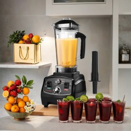 WantJoin Liquidificador Profissional de 1800W para Triturar Gelo e Fazer Smoothies, Grande Capacidade de 74.39oz, Ideal para Uso Doméstico e Comercial, WANTJOIN