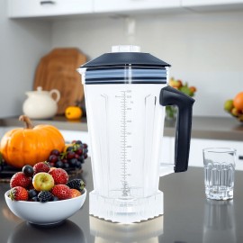 WantJoin Liquidificador Profissional de 1800W para Triturar Gelo e Fazer Smoothies, Grande Capacidade de 74.39oz, Ideal para Uso Doméstico e Comercial, WANTJOIN