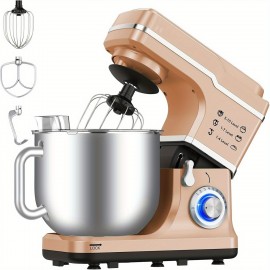 Batedeira de Pé Versátil de 7.5QT com 10 Velocidades - 660W, Design de Cabeça Inclinável, Inclui Tigela de Mistura, Batedor Plano, Batedor & Gancho para Massa - Perfeita para Panificação, Bolos & Mais, Batedeira de Cozinha, Batedor de Ovos, CUISINAID