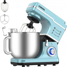 Batedeira de Pé Versátil de 7.5QT com 10 Velocidades - 660W, Design de Cabeça Inclinável, Inclui Tigela de Mistura, Batedor Plano, Batedor & Gancho para Massa - Perfeita para Panificação, Bolos & Mais, Batedeira de Cozinha, Batedor de Ovos, CUISINAID