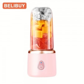 1pc Liquidificador Portátil Multifuncional Com Copos Duplos, Espremedor Doméstico, Fazendo Suco De Vegetais DIY, Suco De Água, Smoothie, Milkshake, Copo De Suco De Carregamento USB, Espremedor Multifuncional Para Cozinha Doméstica