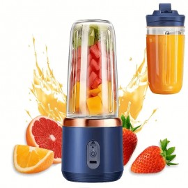 Espremedor portátil de dupla copa multifuncional, adequado para sucos de frutas e legumes, 2 conjuntos (2 copos + corpo principal) Espremedor sem fadiga, super mini espremedor, conveniente e saudável, presente de dia do pai.